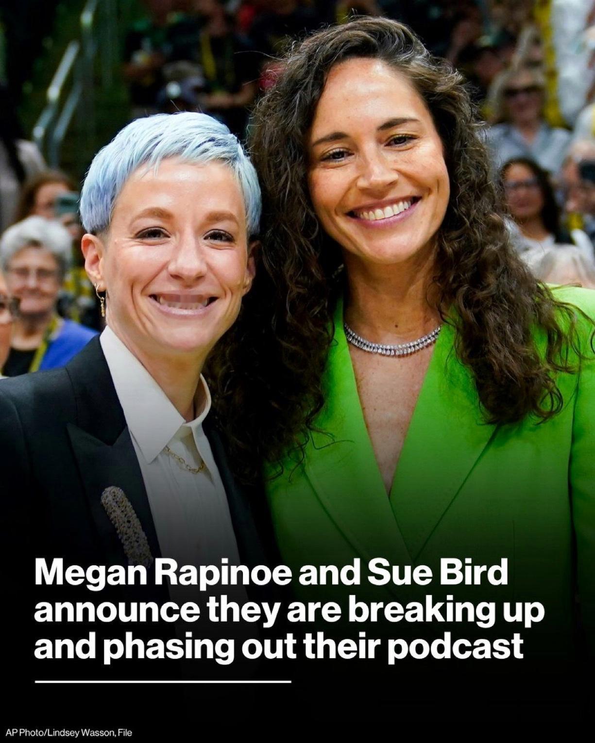 美国体育界最有权势的同性夫妇、前女足队长梅根.拉皮Megan Rapinoe与伴