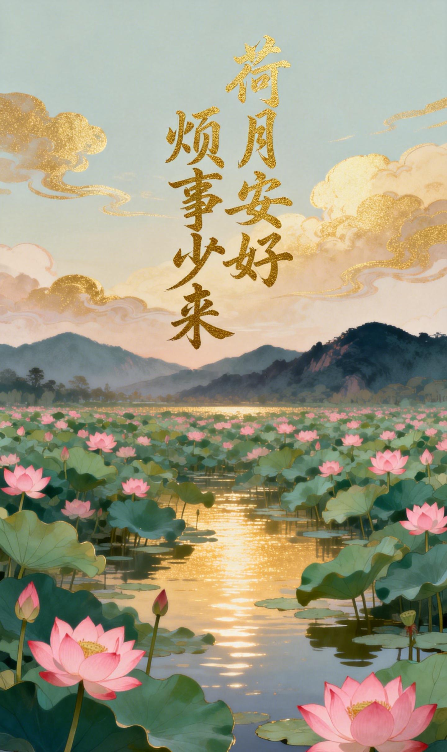 农历六月又叫荷月。很喜欢这个名字，因为一年最热的时候，水面上的荷花正开得热闹。今