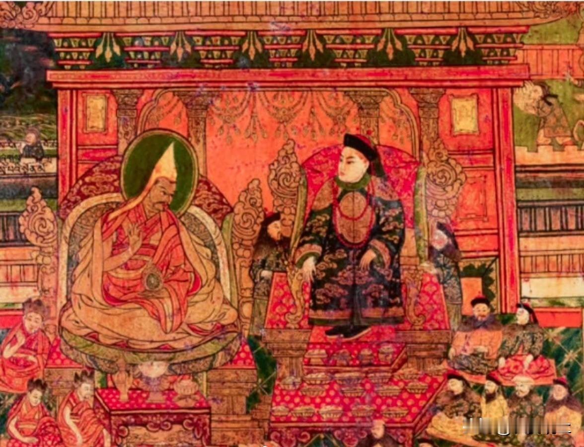 清朝这幅“不分尊卑”的名画，看着平平无奇，实则藏尽顶级处世智慧
 
清代，西藏人