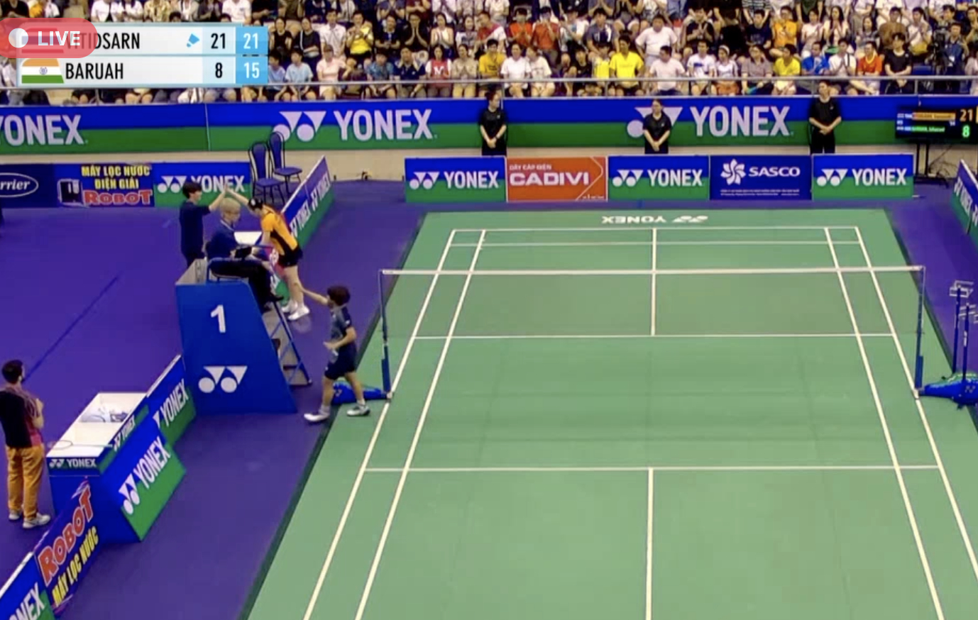 🏸萨伦拉克从资格赛打起，连续七场2比0成功摘得自己首个100赛冠军！萨伦拉克?