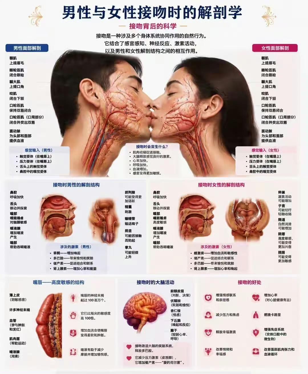 接吻时会发生什么？没有体验过[汗] ​​​