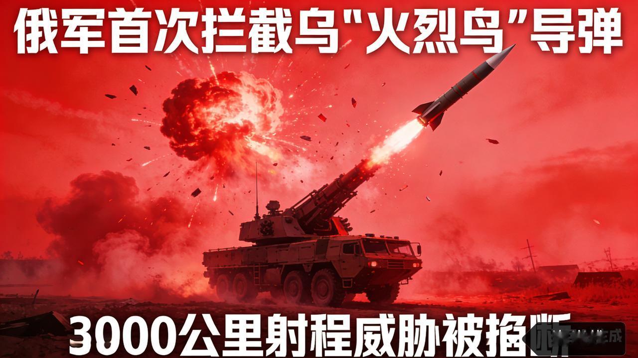战场破防！俄军首次拦截乌“火烈鸟”导弹，3000公里射程威胁被掐断
 
据《俄罗
