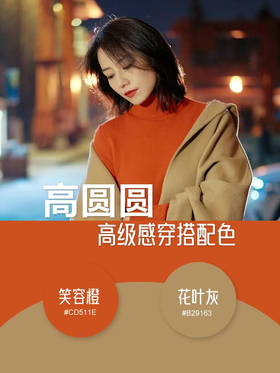女神高圆圆的秋冬穿搭配色模板来啦，姐妹们快来抄作业吧！#色彩搭配 #穿搭技巧 #