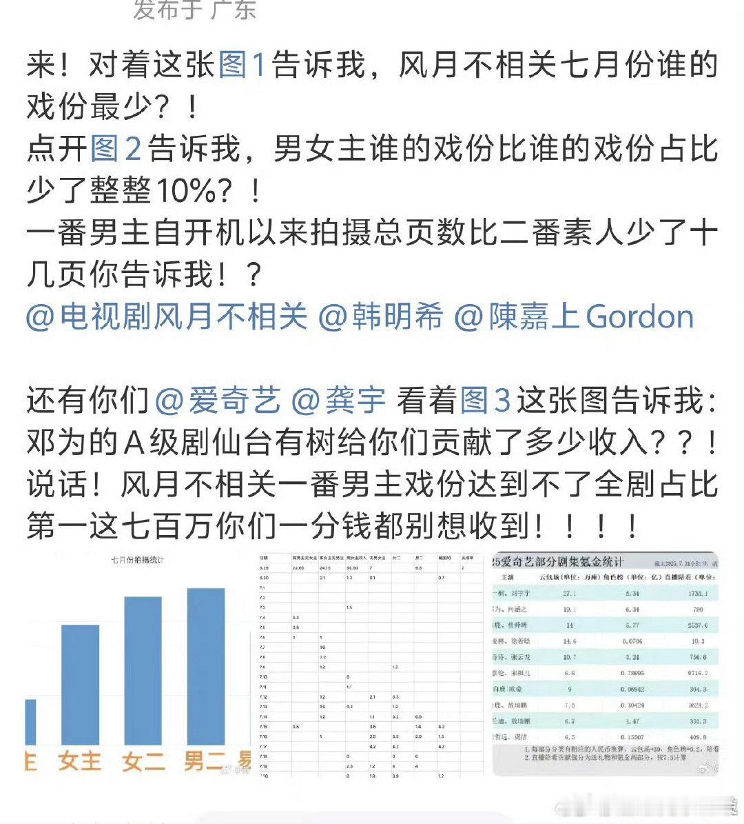 其实我到现在都不知道风月不相关的女二男二是谁演的。不过邓为戏份这么少也是没想到，