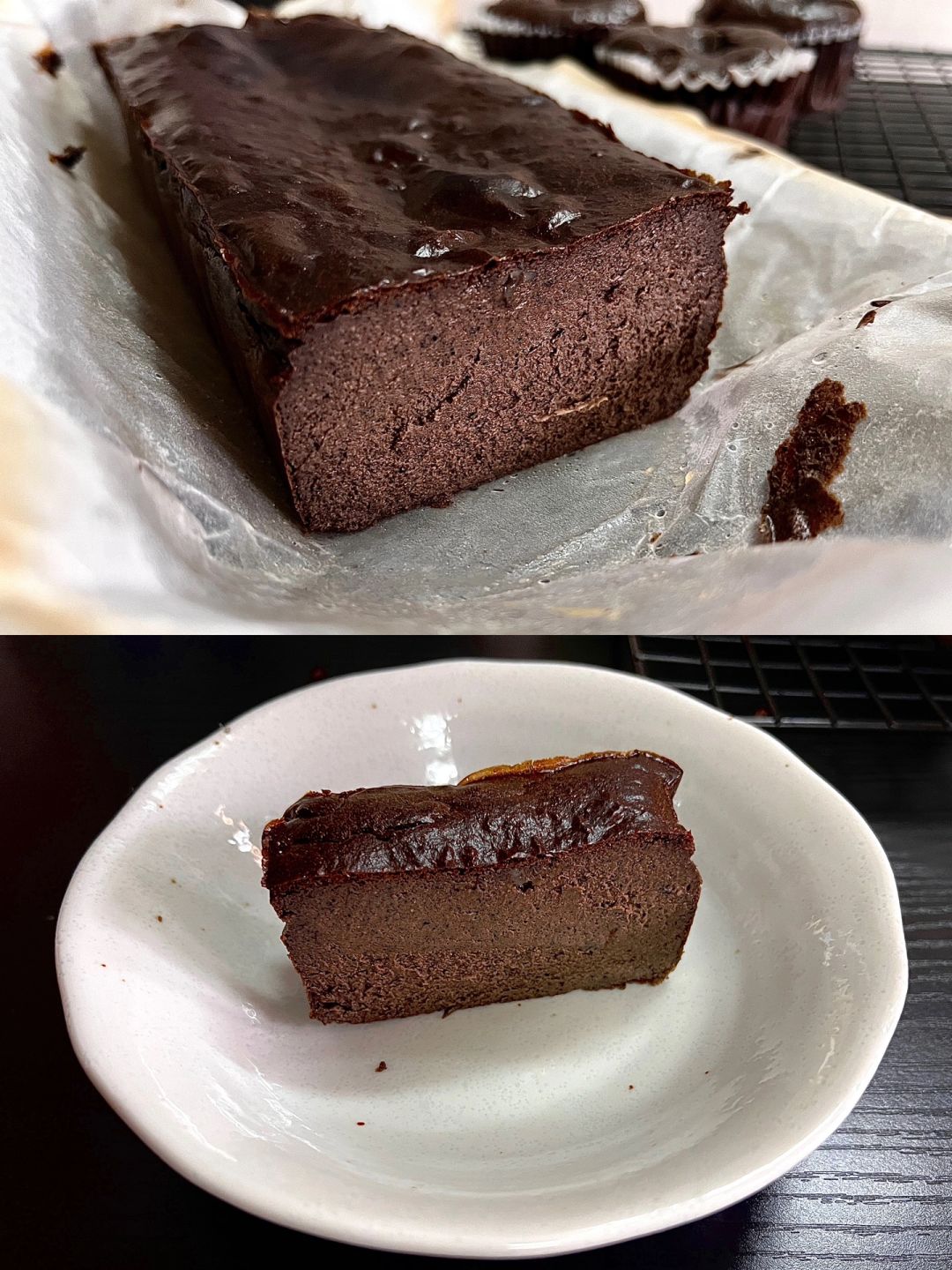 ☁️｜秋冬养生局🍫黑芝麻黑巧巴斯克蛋糕