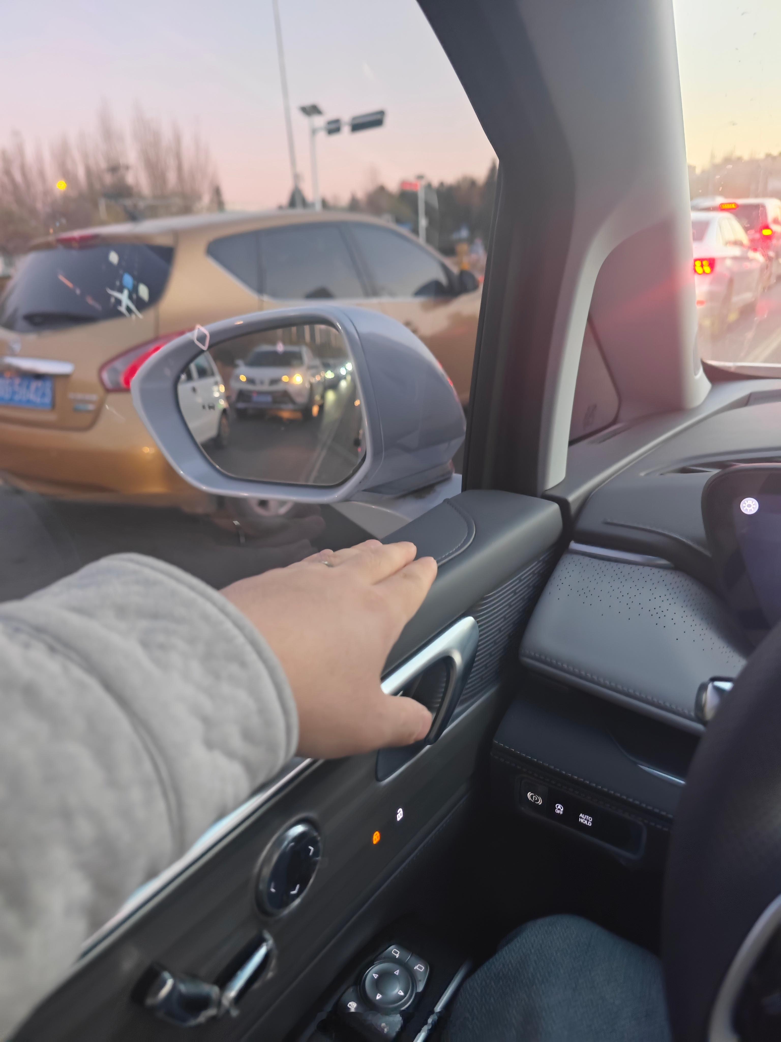 新陆尊不错的设计细节，用窗框小平台搭手很舒服，风格很路虎。gl8陆尊 ​​​