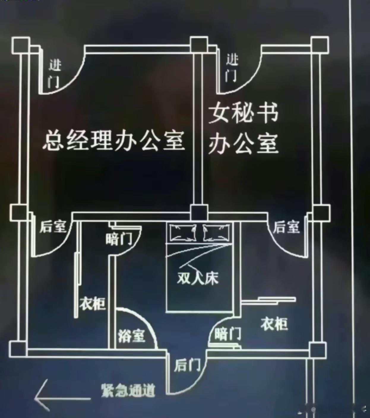 总经理办公室设计图，看看还有需要改进的地方吗？ ​​​