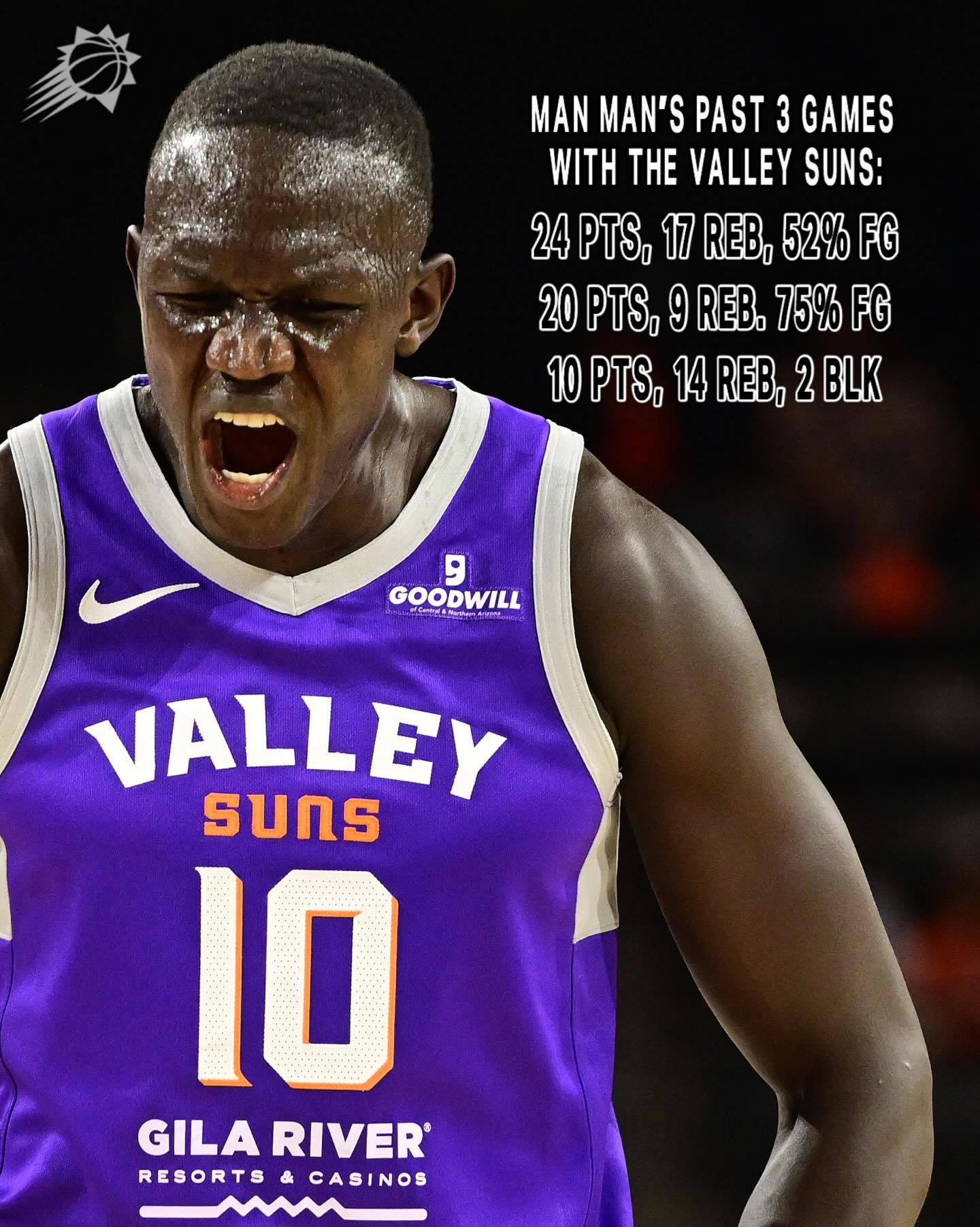 马鲁在发展联盟过去三场比赛持续高效输出——🔥 24分 17篮板｜52%命中率?