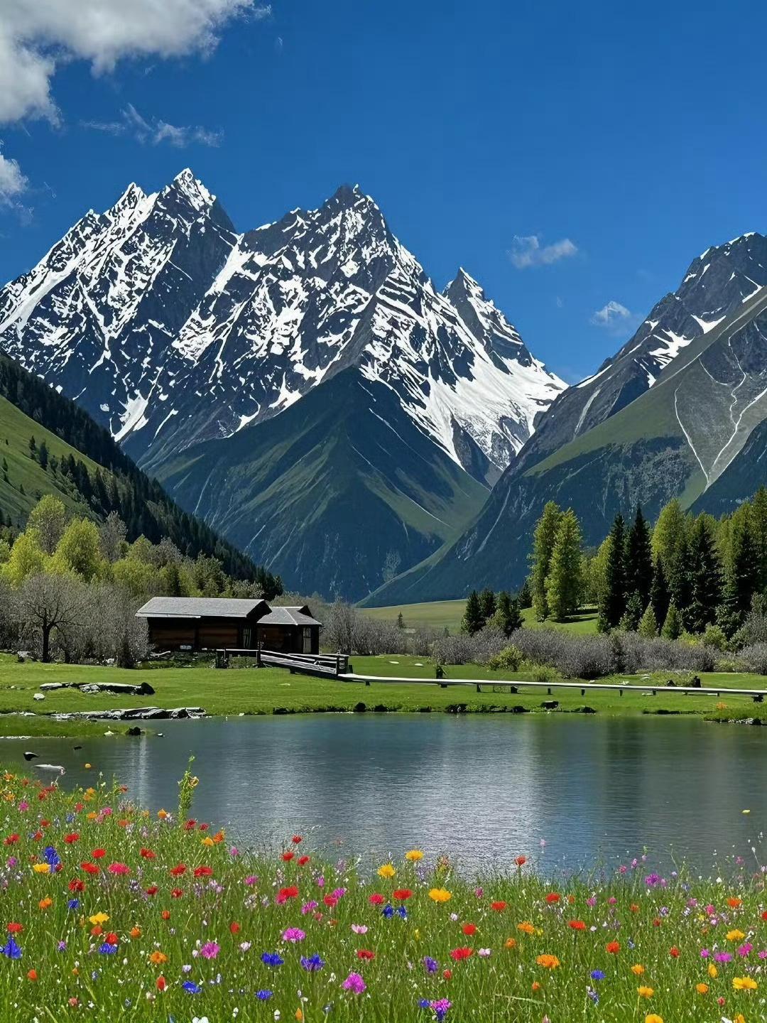 四姑娘山的绝美风景 ​​​