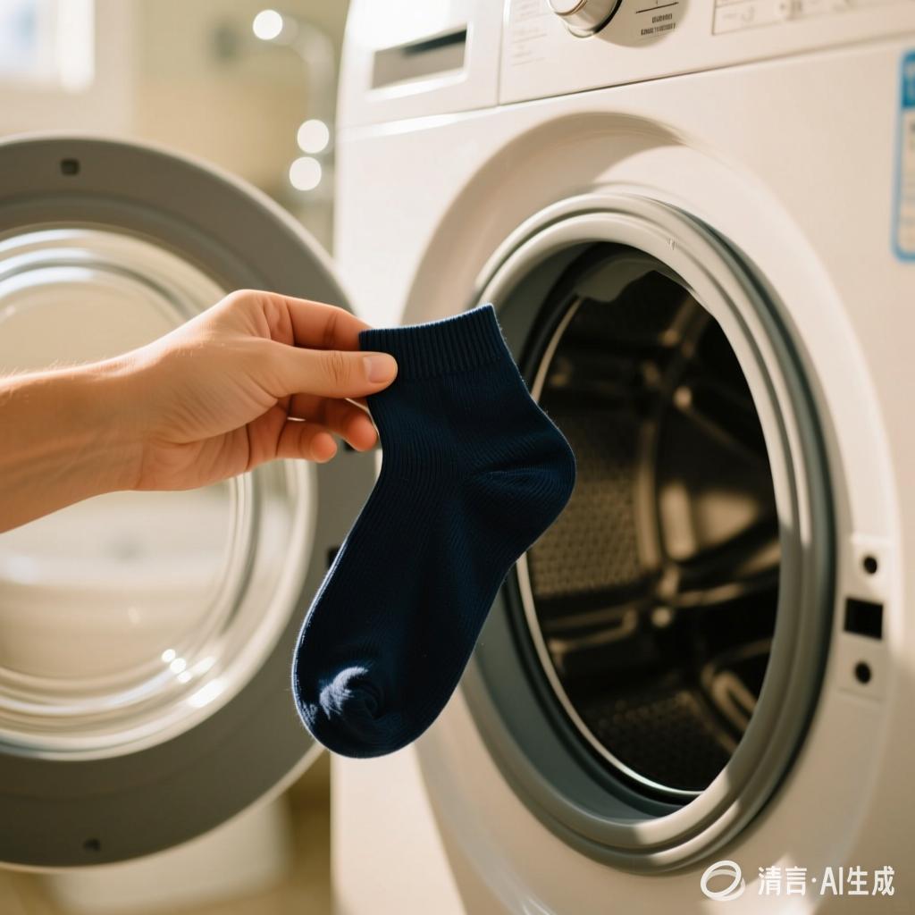 只要具备基本的洗涤和卫生条件，袜子完全可以放进洗衣机清洗，甚至比手洗更干净。
科