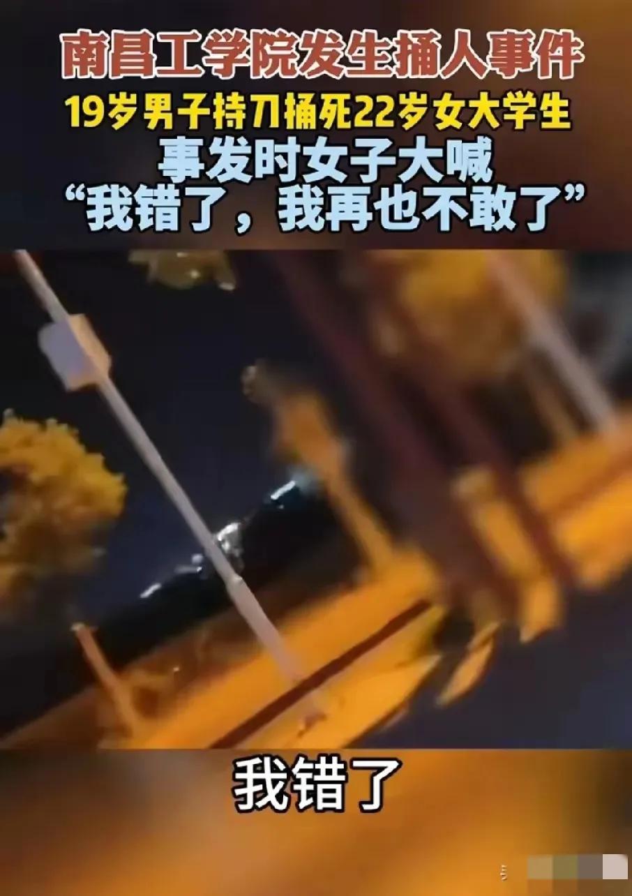 2024年10月30日晚上，一个19岁的男孩子把一个22岁的女孩子捅伤致死，19