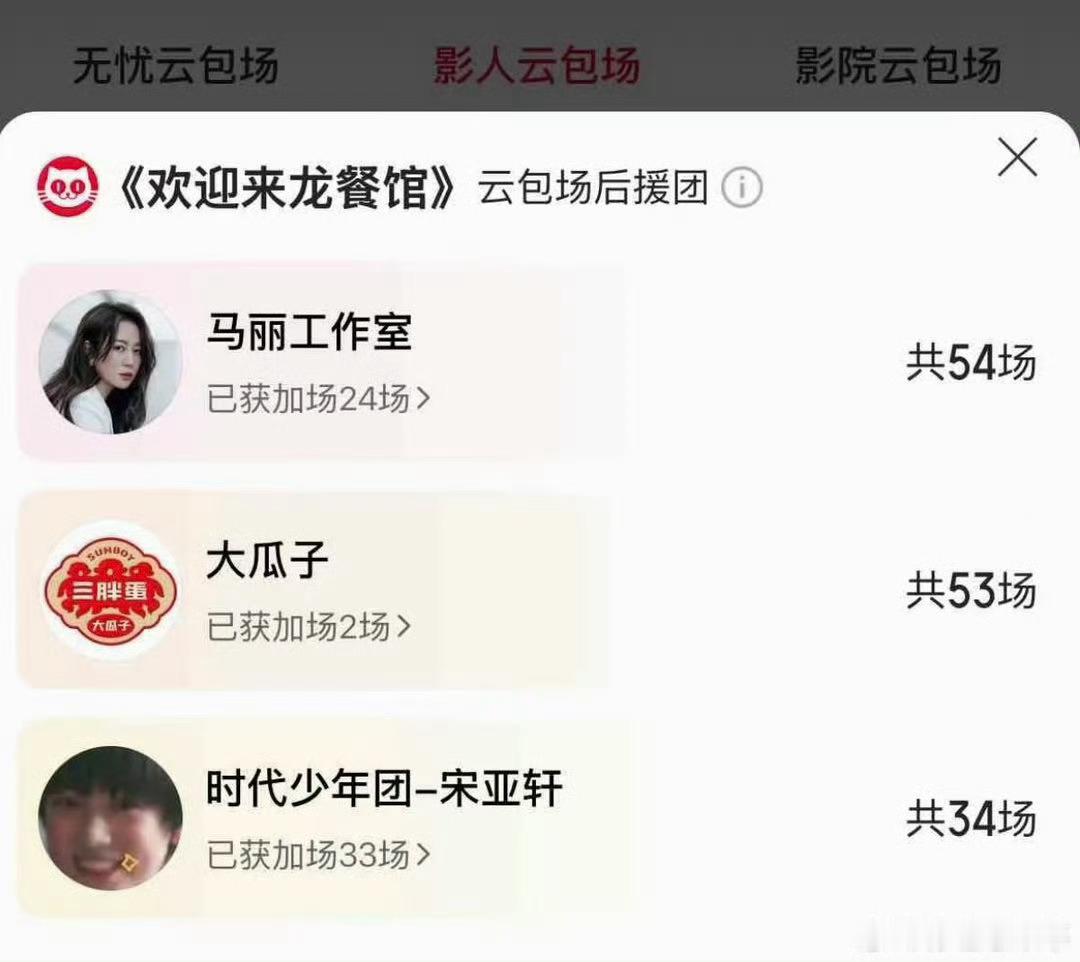 宋亚轩给沈腾包场十场宋亚轩给沈腾包场十场！王牌家族感情太好了吧沈腾宋亚轩友谊长存