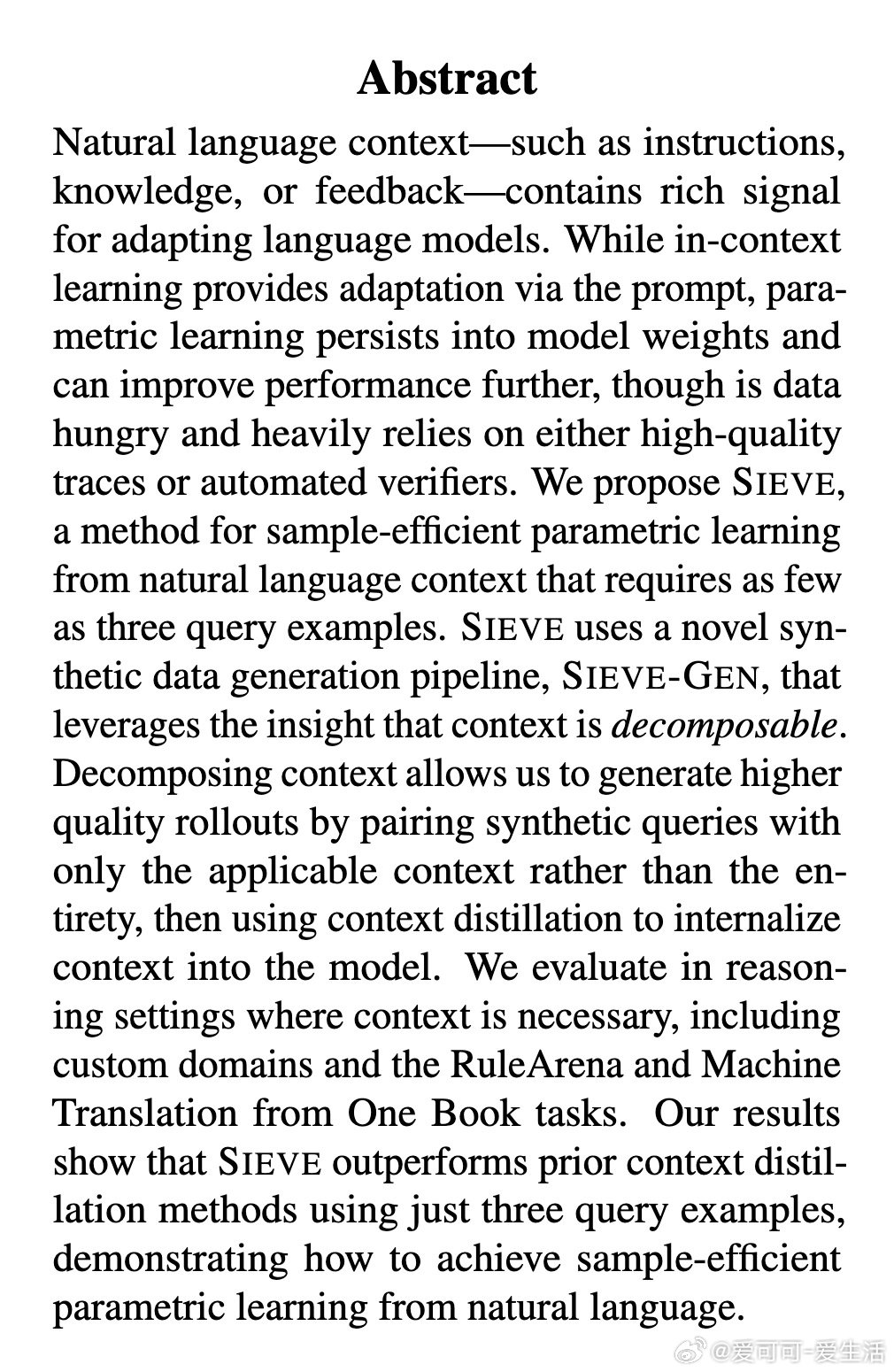 [LG]《SIEVE: Sample-Efficient Parametric 