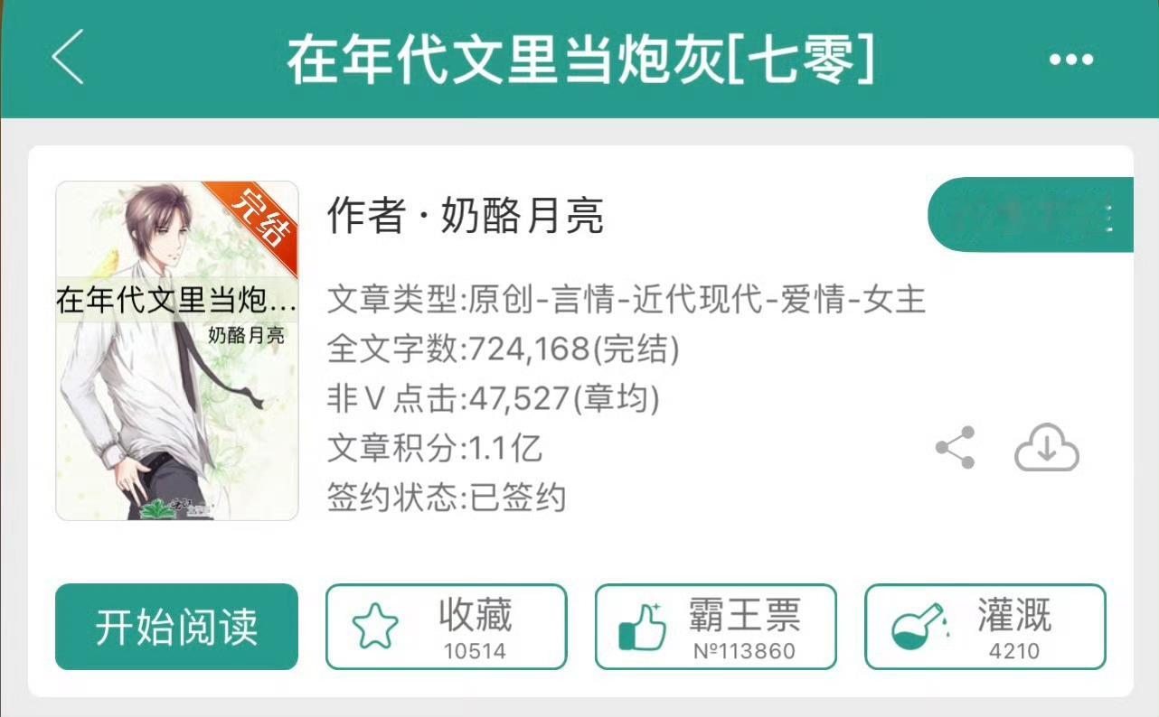 小说推荐：《在年代文里当炮灰》 作者:奶酪月亮简评：聪明飒爽女主vs温柔忠犬男主