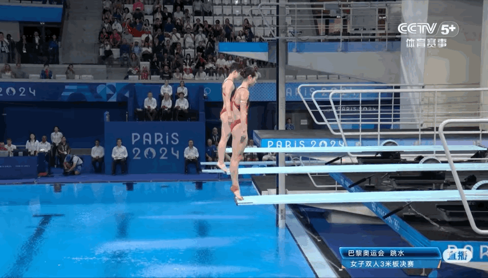 巴黎奥运跳水项目女子双人3米跳板决赛，陈艺文和昌雅妮从第一跳领先到最后一跳，最终