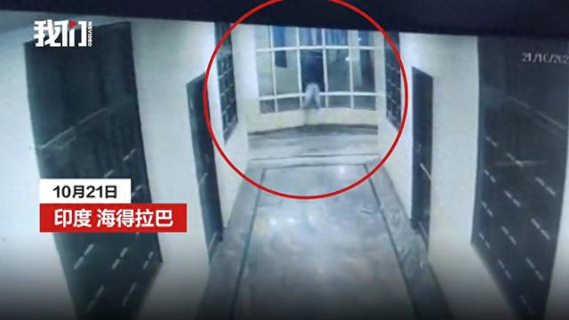 印度一男子在酒店追狗时跑过头翻窗坠亡监控拍下男子从三楼摔落

一声巨响，一条人命