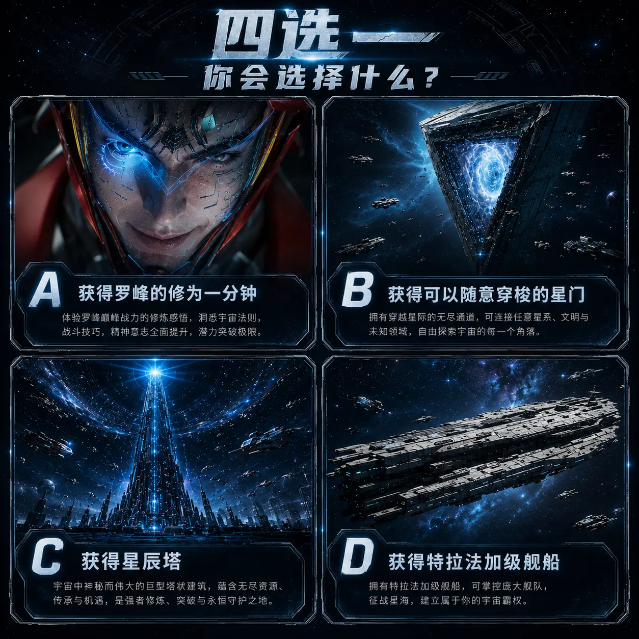 四选一，拉格的顶尖科技，还是罗峰的五分钟。