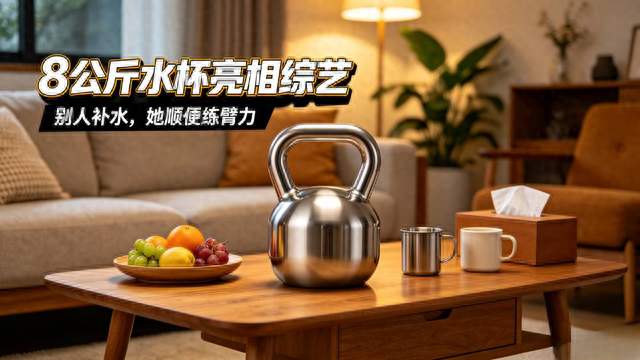 内娱最硬核养生！李一桐随身携带8公斤水杯，别人喝水她偷偷撸铁