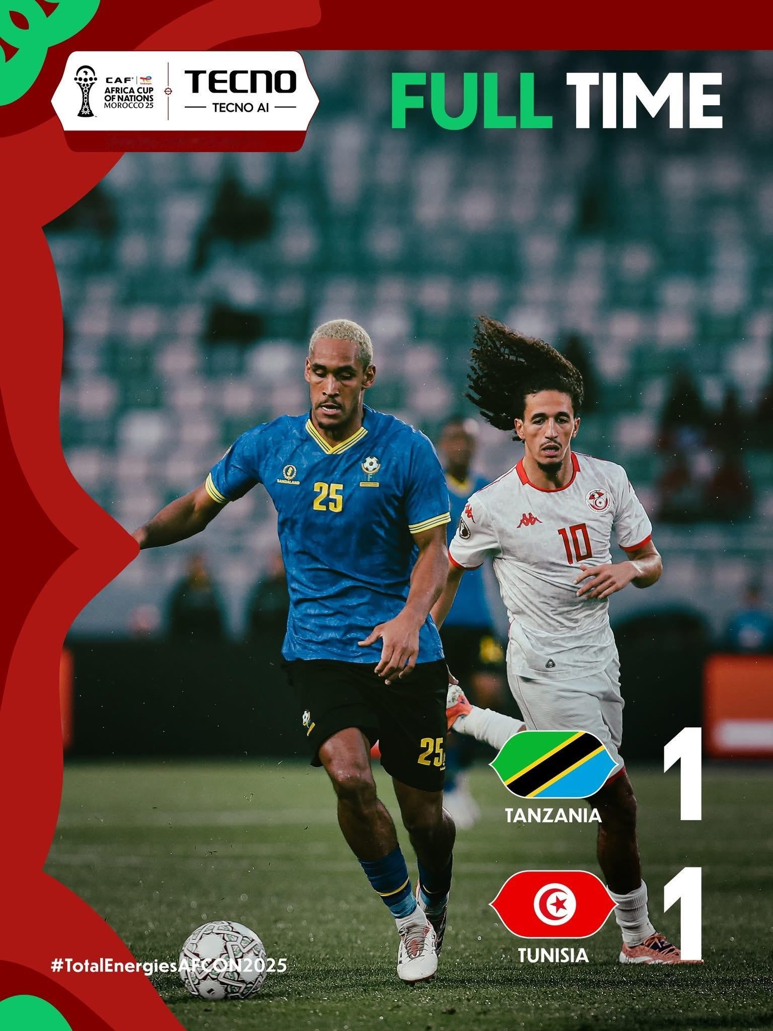 尋晚嘅賽果對於B組嘅安哥拉嚟講都幾絕望，坦桑尼亞逼和突尼西亞，以得失球（入球數較