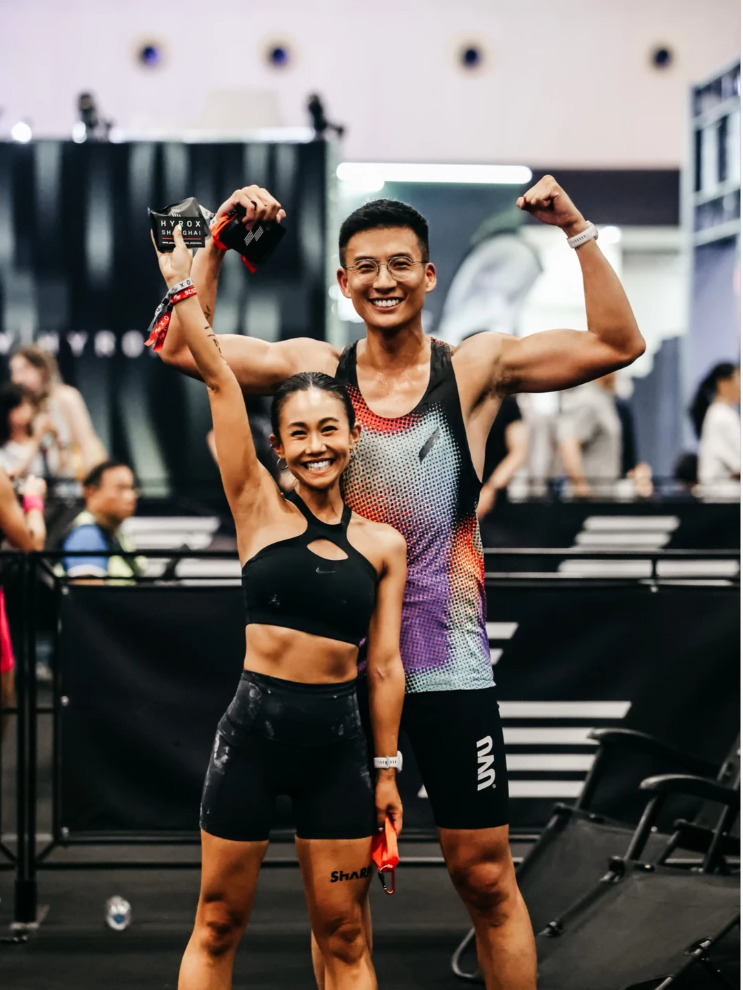 首次Hyrox混双1:19完赛🥹谢谢你总带我玩儿