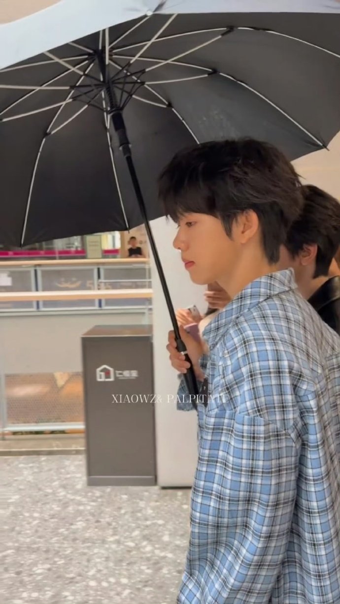 陈奕恒蓝色格纹衬衫小卷毛 陈奕恒格纹衬衫短裤清爽学长感 陈奕恒蓝色格纹衬衫小卷毛