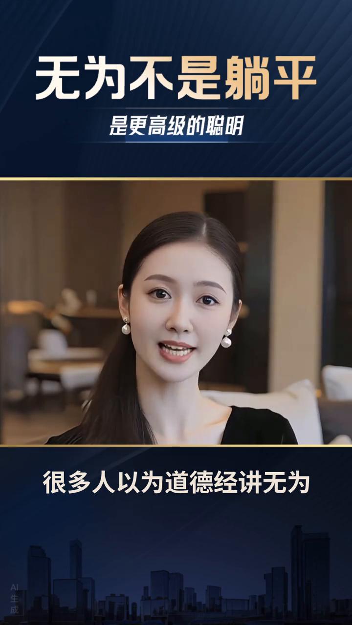 国学迷必看：千万别瞎搞，顺着规律才是真无为。
很多人以为道德经讲无为就是让你躺平