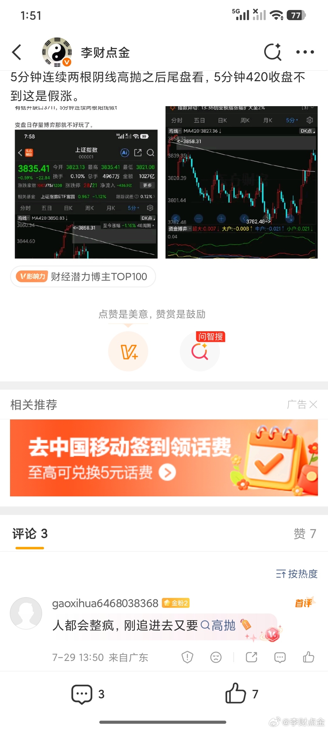 要不怎么说多空双方势均力敌难舍难分呢，就是一个点人家就是争夺很久。 