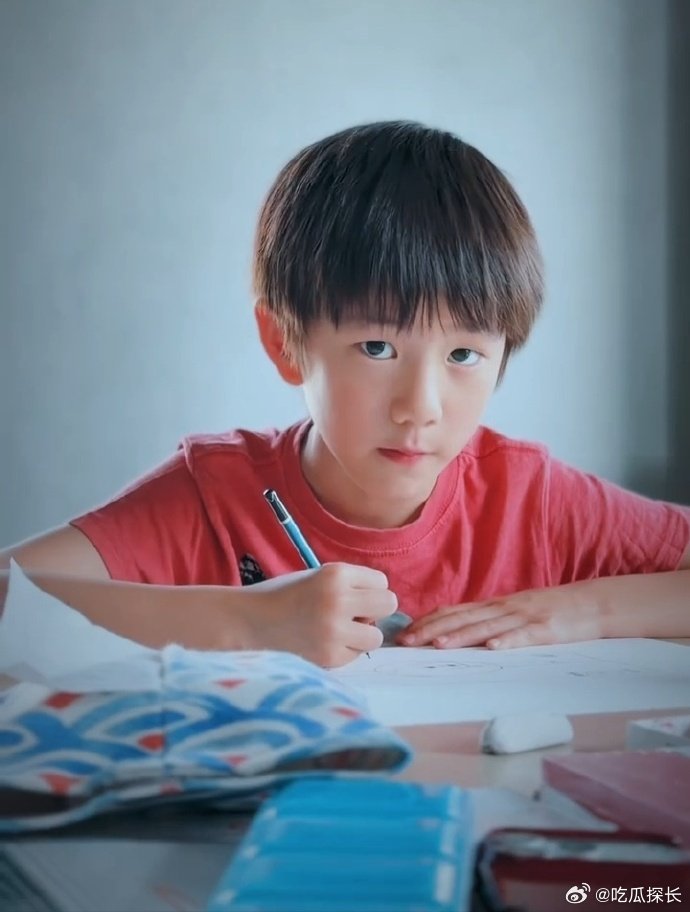孙莉晒9岁儿子正脸照 孙莉晒9岁儿子正脸照，感觉长开了会挺帅的！黄磊孙莉9岁小儿