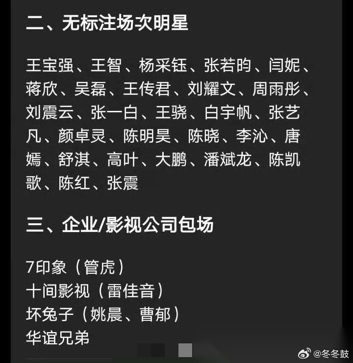 《抓特务》上映，众多知名艺人纷纷包场支持——虞书欣工作室一下子包下10场，韩红、