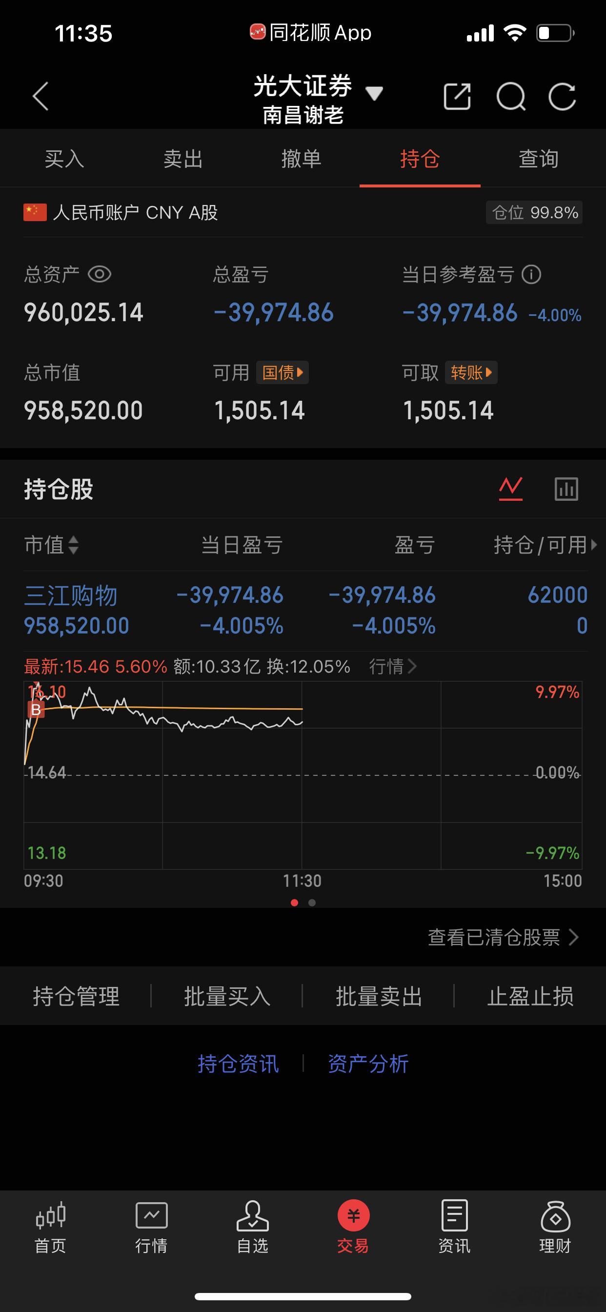 十一过后第一次心态崩了，原因还是随意操作，没有看大局，眼光小了，看到卡位超预期就