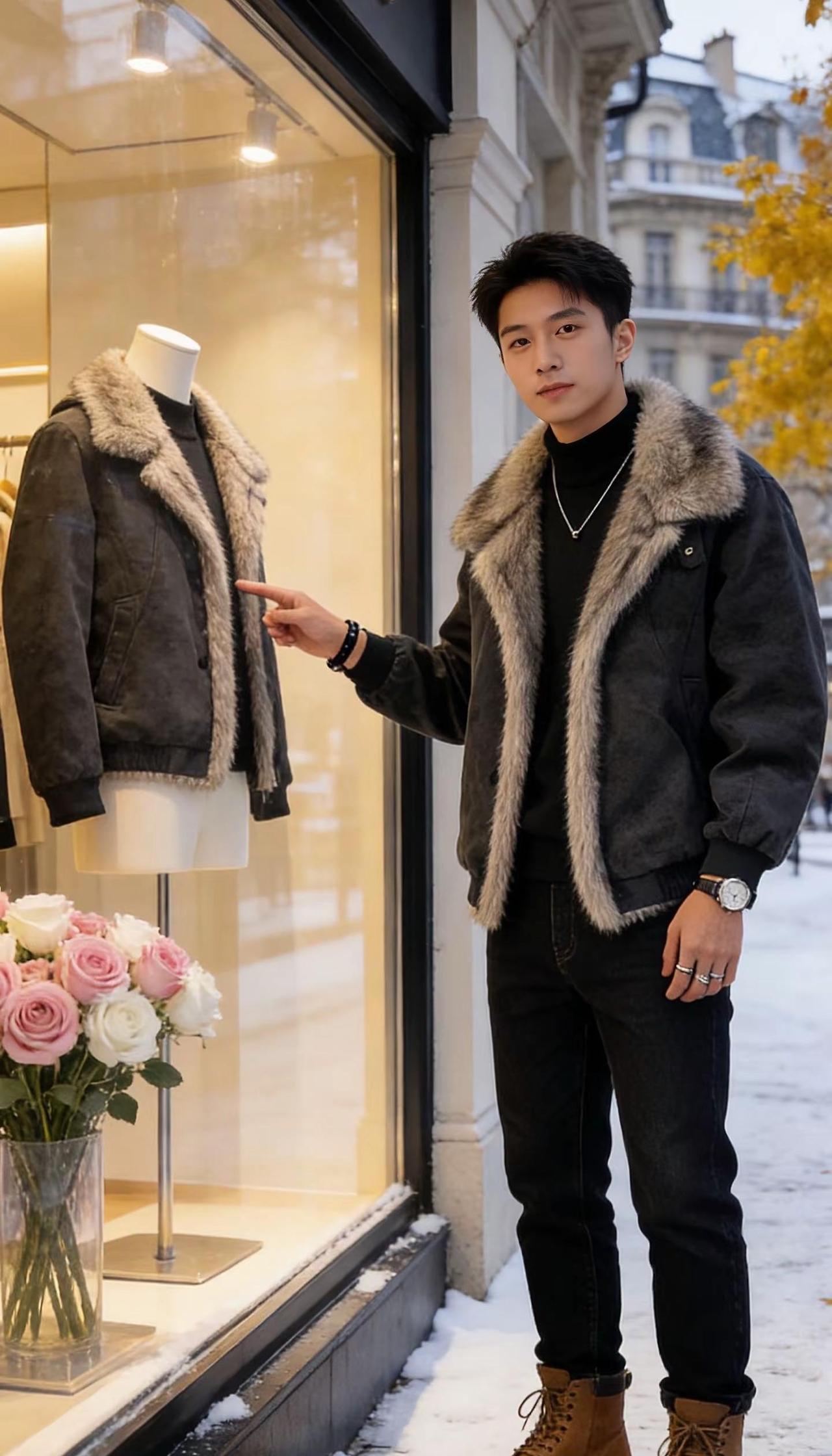 外套黑色轻奢感 复古时尚 保暖又好看 高级感穿搭 宋银硕穿搭