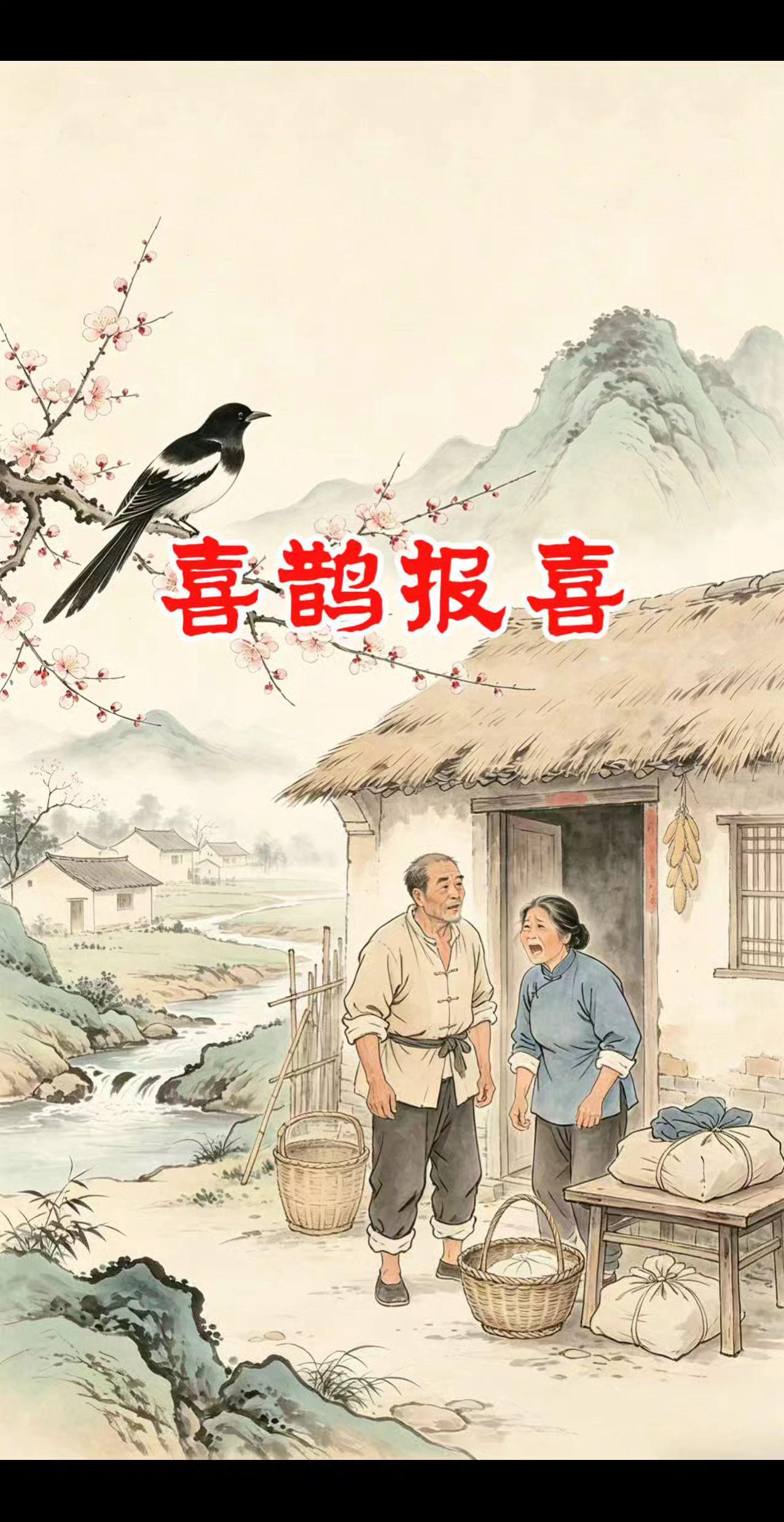 《喜鹊报喜》