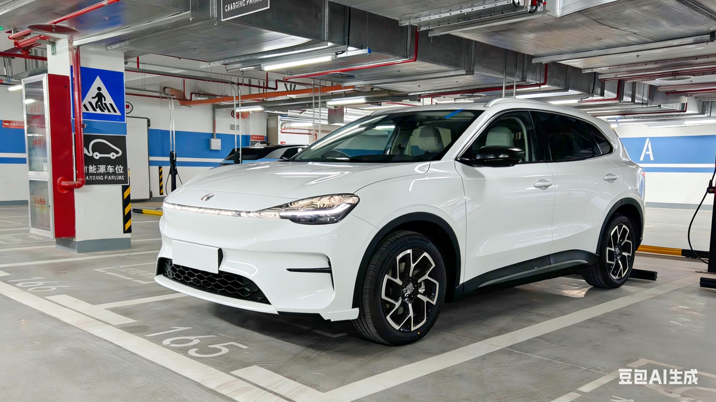 疑似MG4放大版，一辆SUV的伪装车，造型就是大号的MG4，设计语言也是延续过来