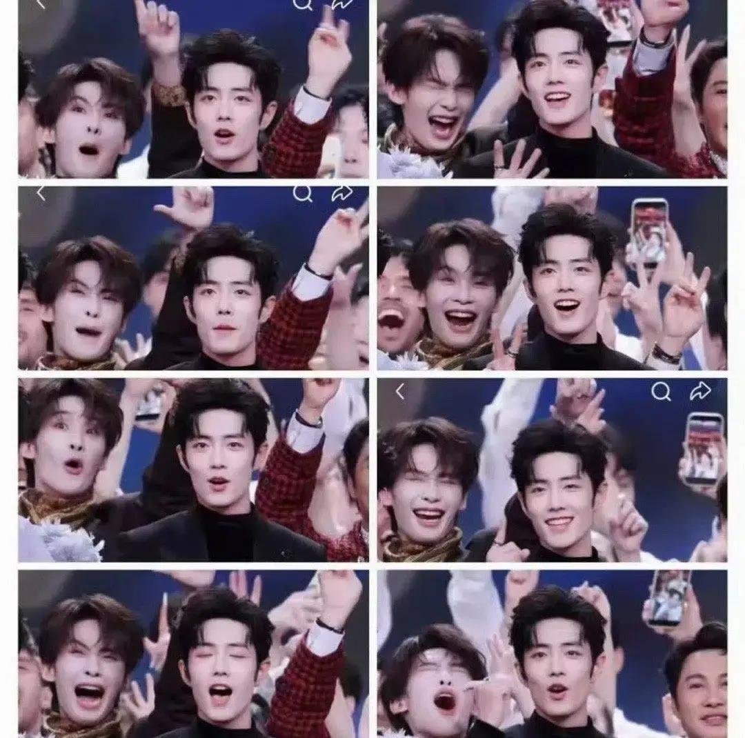 5000万人看跨年，他一个表情杀疯热搜
 
镜头里肖战刚唱完副歌，后台的王赫野突