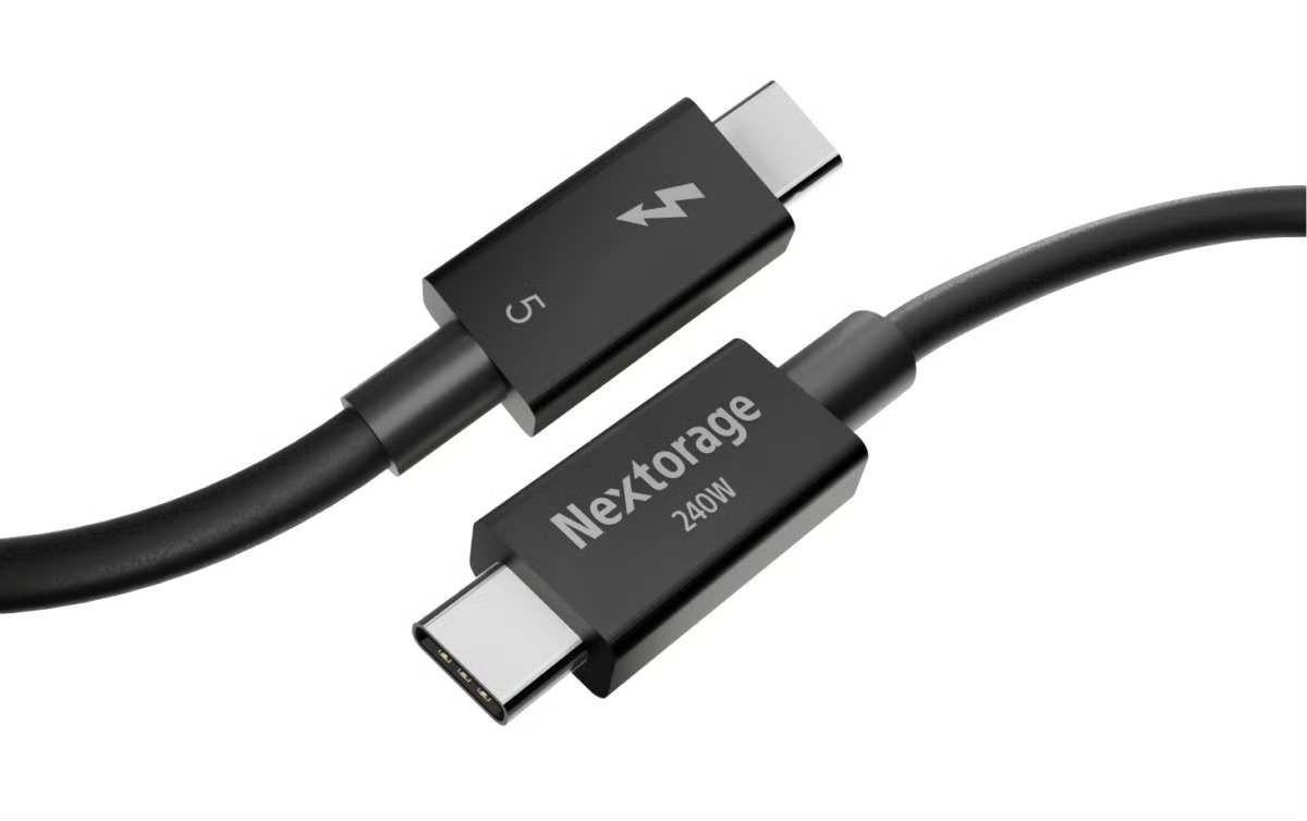 Nextorage 推出雷电 5 线材 NX-CBT12，支持双向对等 80Gb