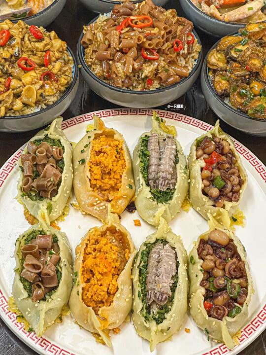 上海教科书级别的海鲜煎饺🥟真的没有对手