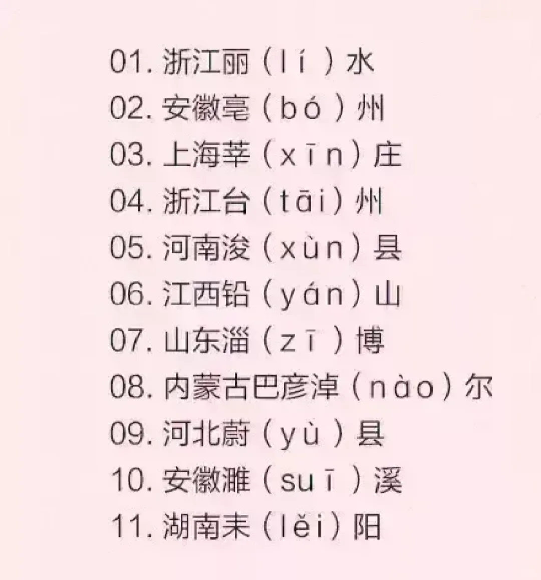 你有过读错地名人命明名得的尴尬时候吗？