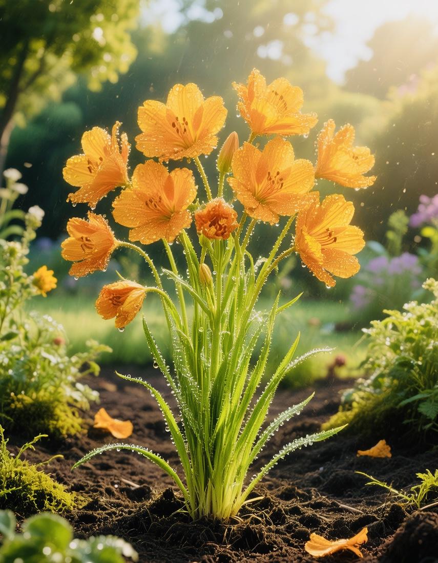 “不必追赶别人的花期，你自有破土而出的节奏。”
           
    