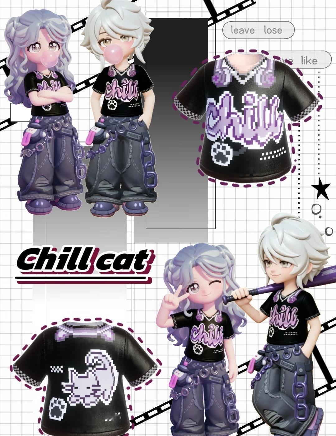 ChillCat格子图~
要当永远和首选心动小镇 心动小镇穿搭 心动小镇格子图