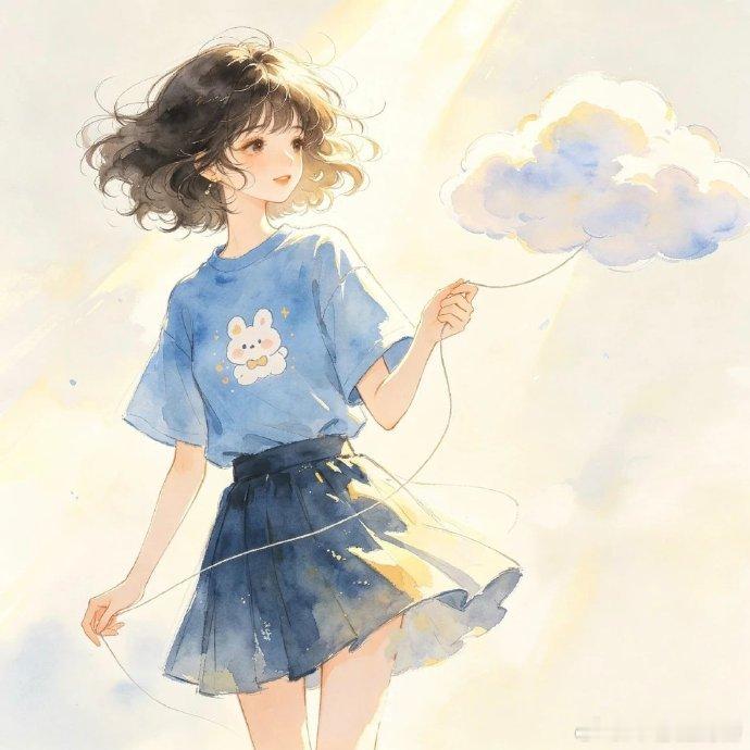 “像风一样自由快乐的女孩～ 🍃🌿🌻 ​​​