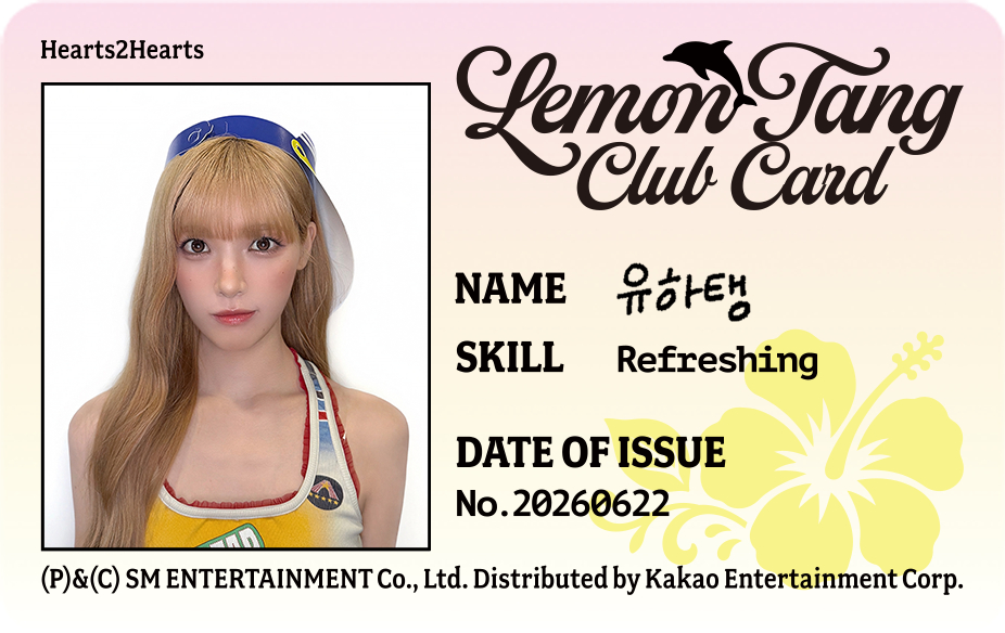 Lemon Tang Club Leaders Member ID Cards 