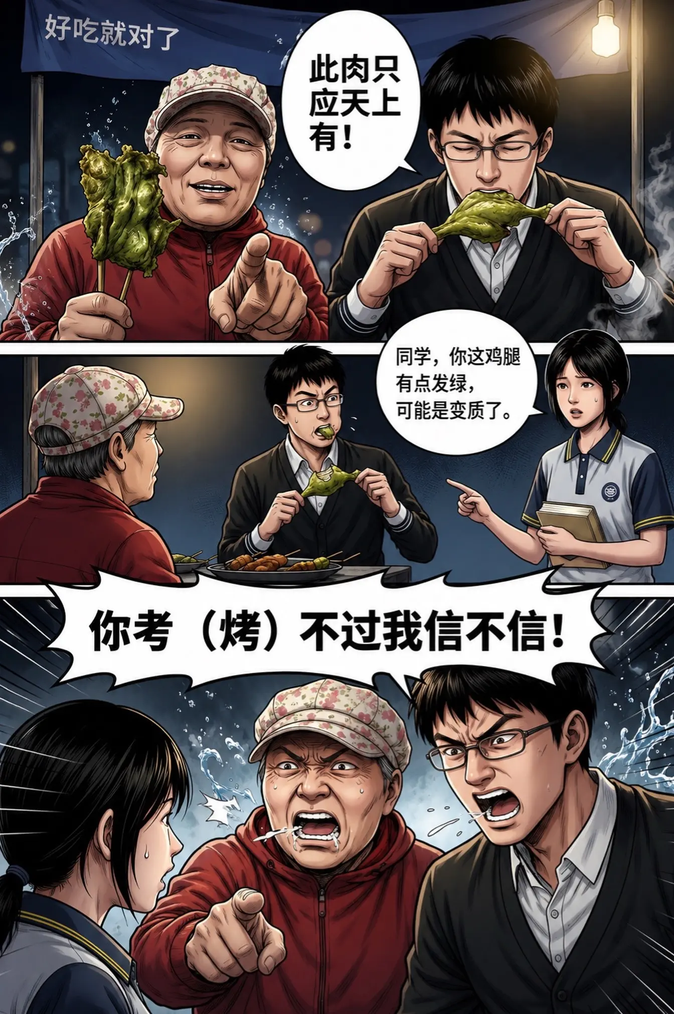 你烤（考）不过我你信不信？