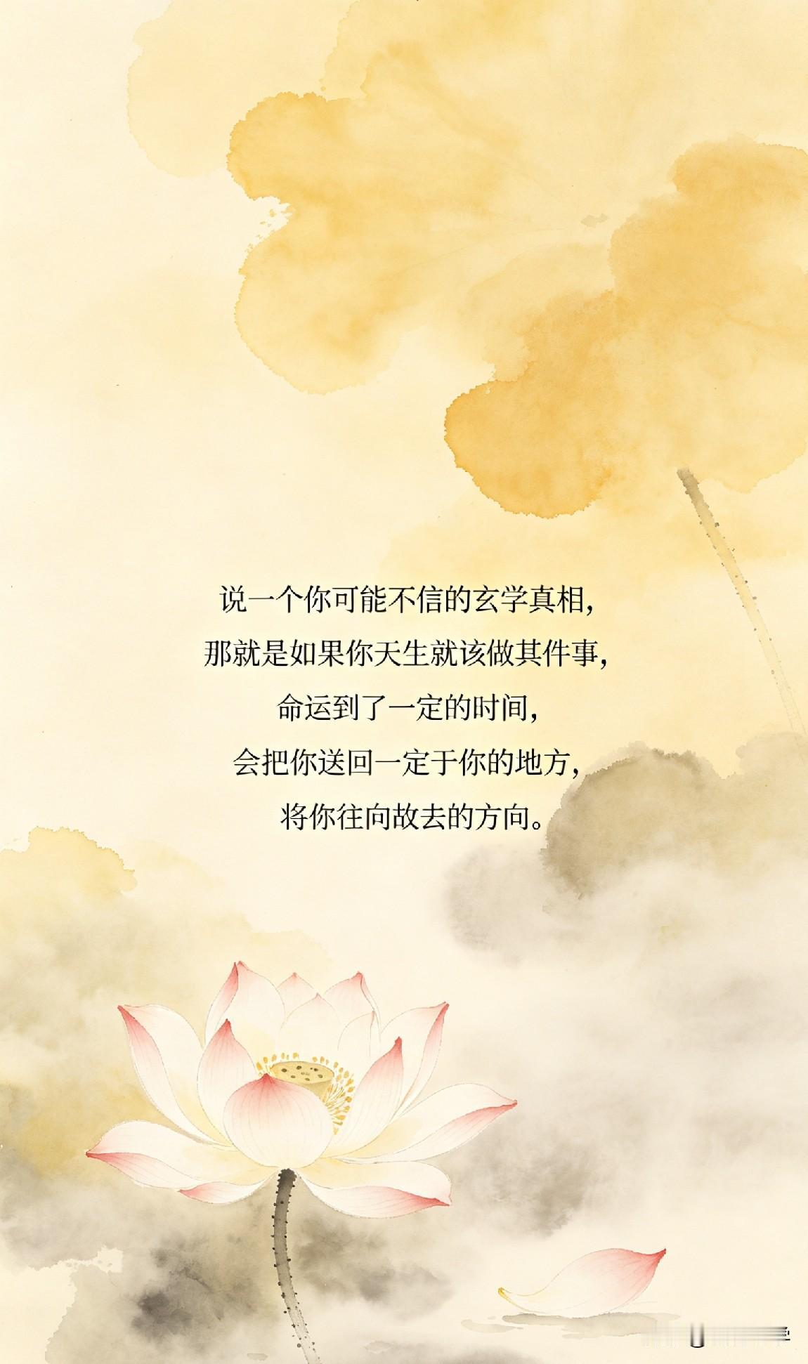 说一个你可能不信的玄学真相，那就是如果你天生就该做某件事，命运到了一定的时间，会