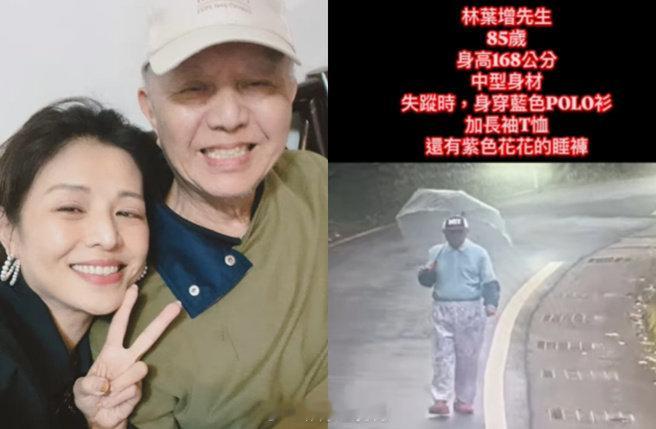 林叶亭走失父亲去世  警方发现林叶亭走失父亲遗体  女星林叶亭的85岁爸爸于16