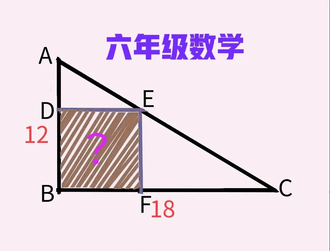 难度不小！真没想到，五年级大宝、不到10分钟就做出来了！六年级数学：正方形边长未