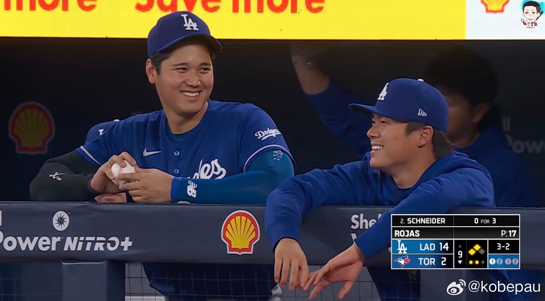 山本还有心情跟前辈笑啊