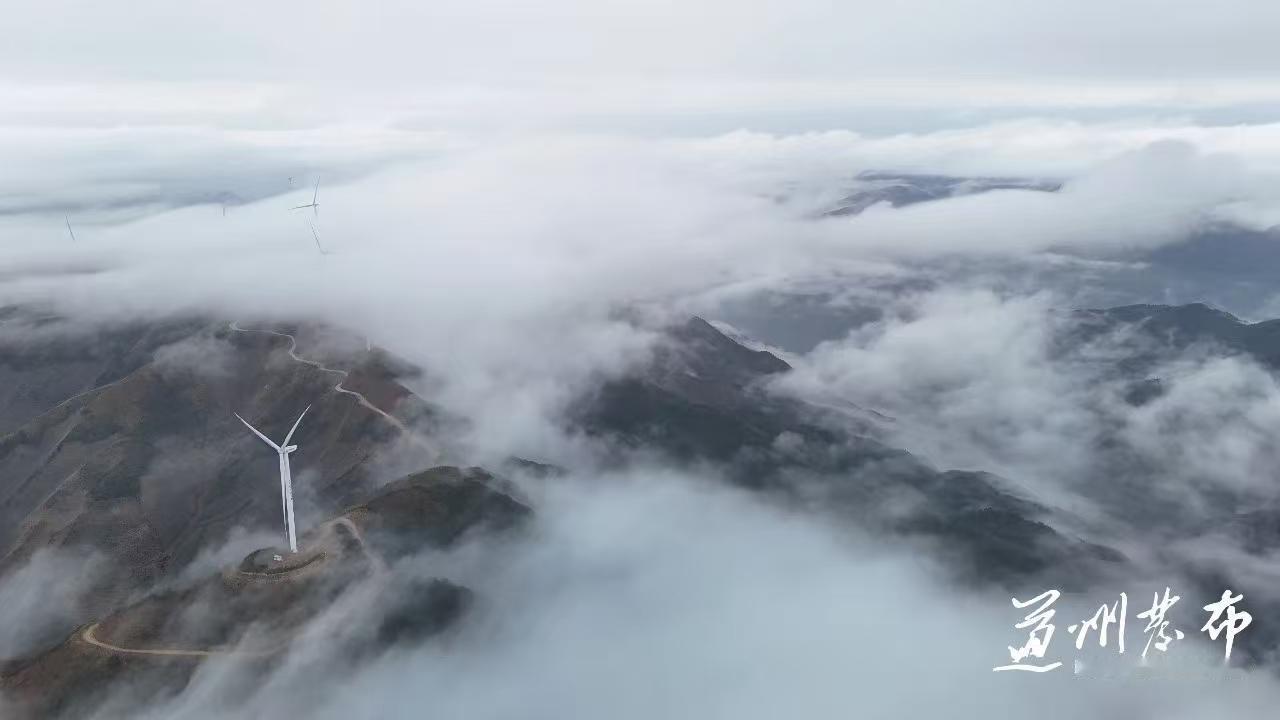 塞鸿秋·两界山云海
寒潮初退阳和抚，
两界山上冰融处。
深林谷隙氤氲聚，
浩茫云