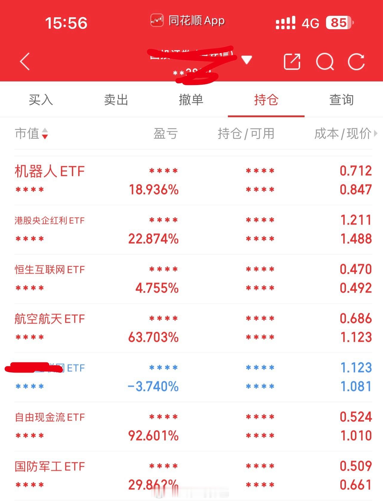 百万指数ETF基金实盘！今天反向操作，军工早上加仓，下午跳水卖了。高吸低抛。反向