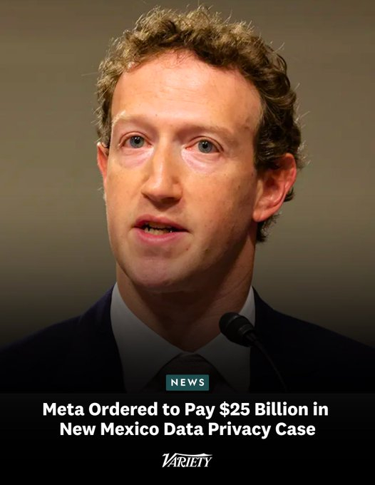 美国新墨西哥州法院正式裁决，判处Meta支付高达250亿美元的天价罚款。这起诉讼