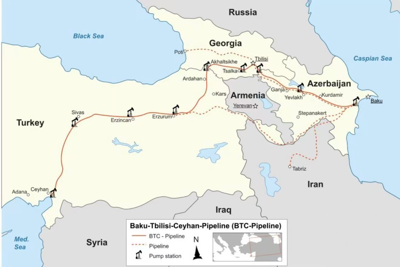 可能是伊朗发射的无人机袭击了巴库﹣第比利斯﹣杰伊汉输油管道，该管道输送以色列30